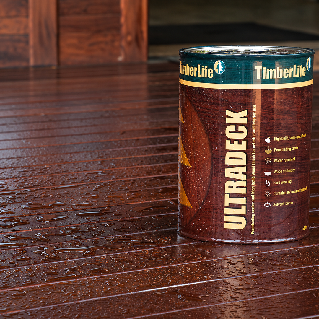 wood protection with Ultradeck wood sealer