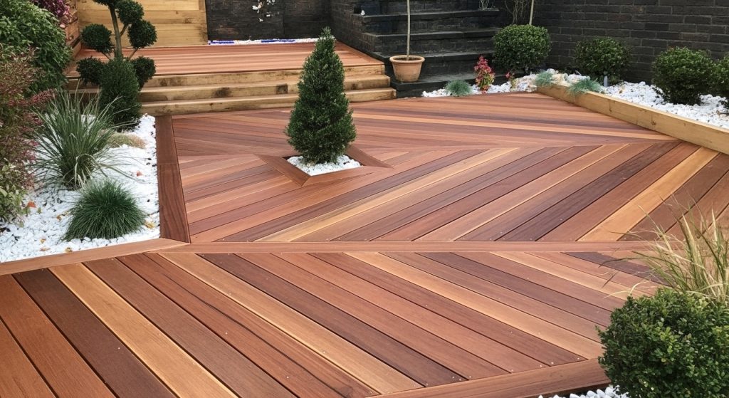 a Deck built with Balau Decking.