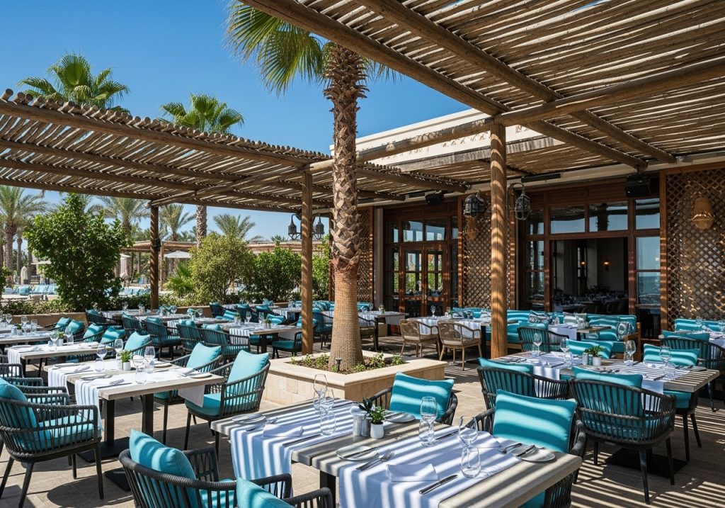 Rustic, modern open luxury restaurant